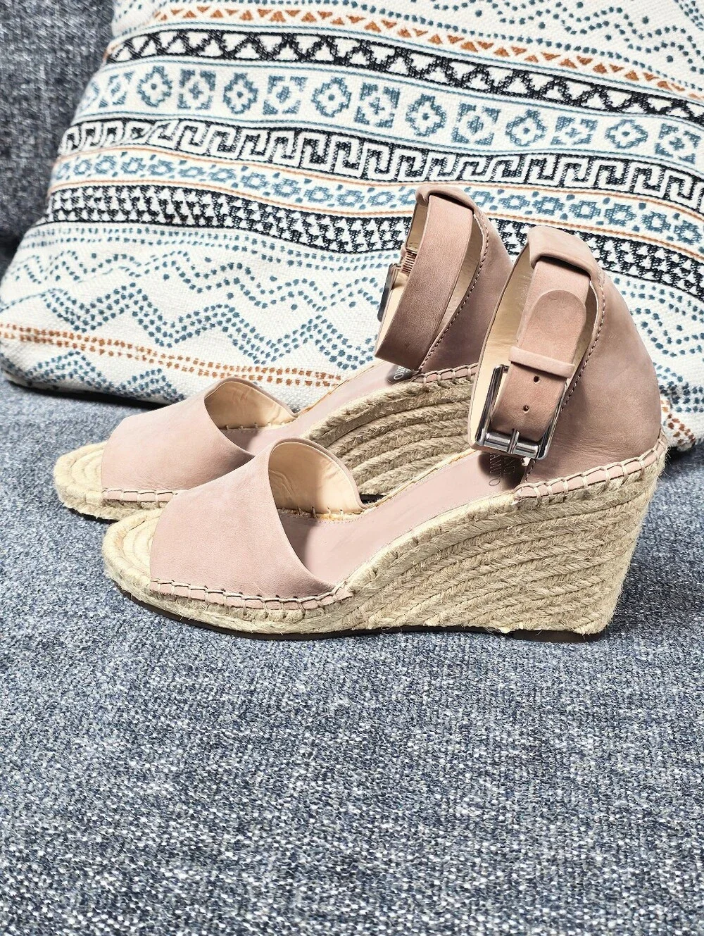 Taupe Espadrille Wedges Vince Camuto - Picture 7 of 8